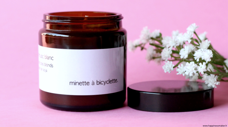 minette à bicyclette bougies