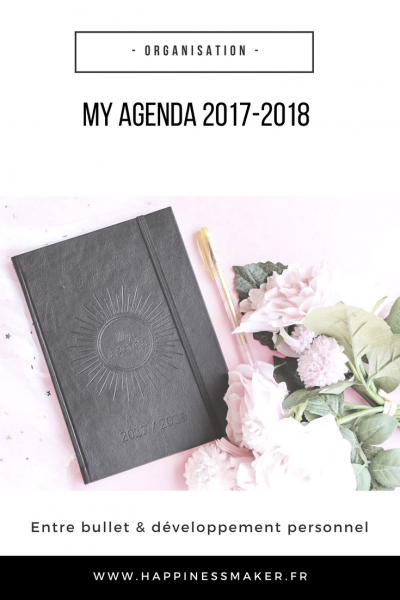 my agenda 2017 2018 entre bullet journal et développement personnel