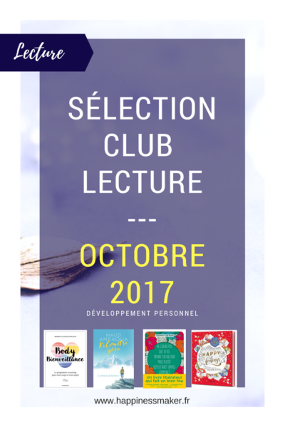 club lecture développement personnel octobre 2017