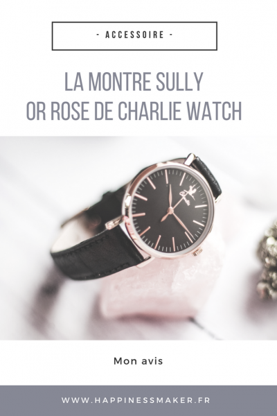montre sully or rose charlie watch