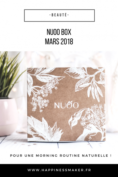 nuoo box beauté bio naturelle mars 2018