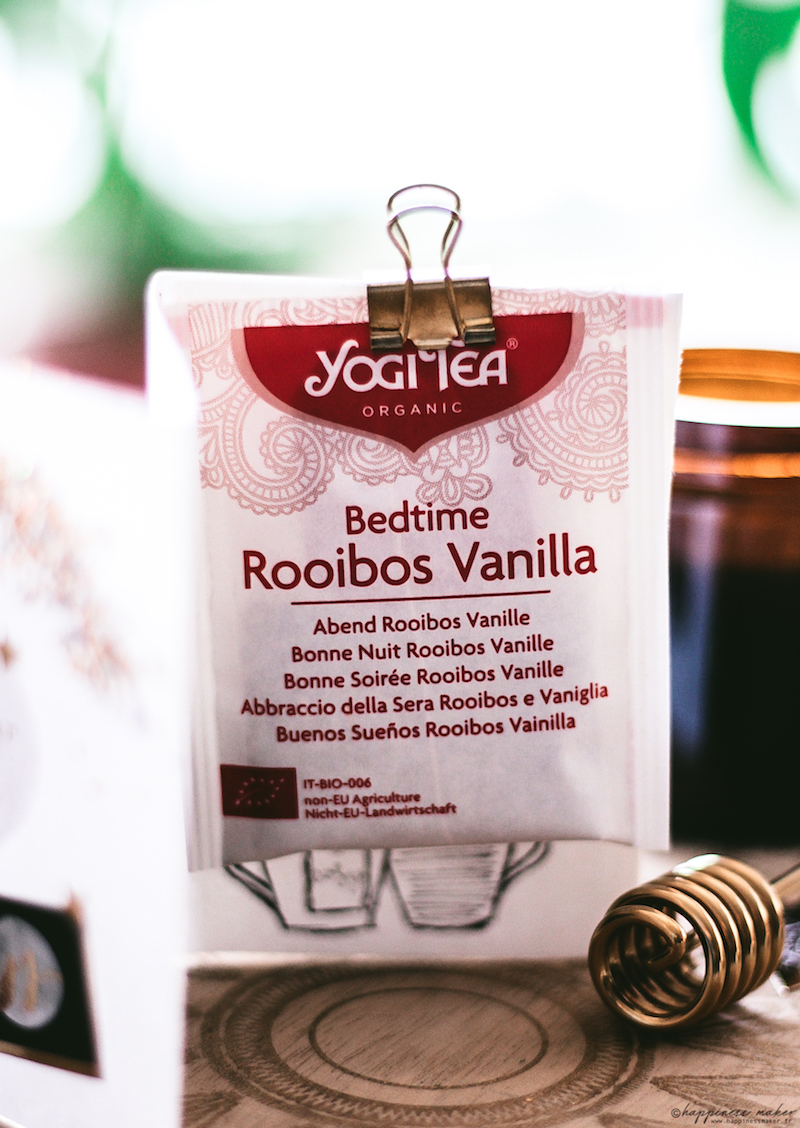 DIY carnet yogi tea vanille