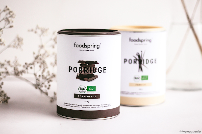 foodspring avis produits porridge chocolat vanille