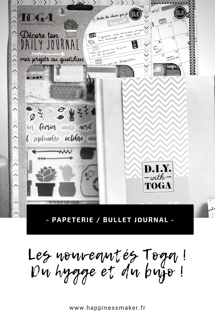 Pochoir A5 - Icônes pour Bujo (Bullet Journal), 15 x 21 cm - Toga