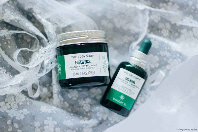 Brume Sleep et Edelweiss Je teste 3 nouveautés The Body Shop (+ code