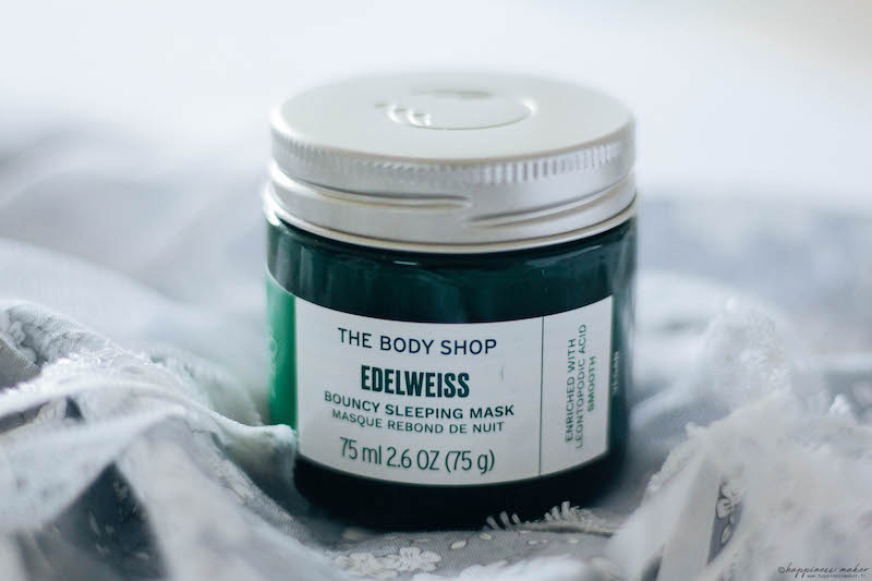 Brume Sleep et Edelweiss Je teste 3 nouveautés The Body Shop (+ code