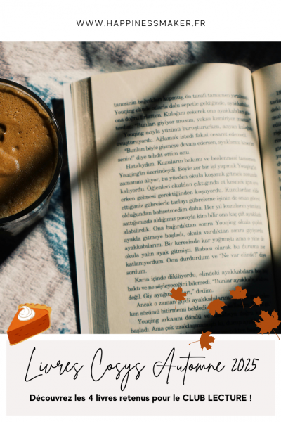 4 livres cosys club lecture automne 2025